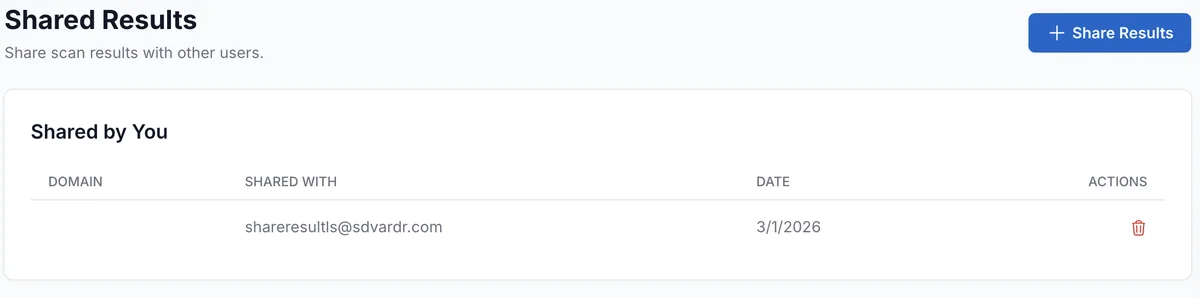 Report and Sharing — PDF export and team collaboration